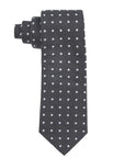 TB Men's Premium Necktie Dotted BLK/White