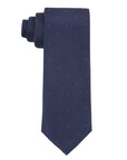 TB Men's Premium Necktie Dotted Navy/Red