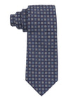 TB Men's Premium Necktie Navy Check