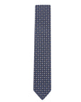 TB Men's Premium Necktie Navy Check