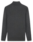 Cashmere Feel 1/4 Zip Sweater (Charcoal)