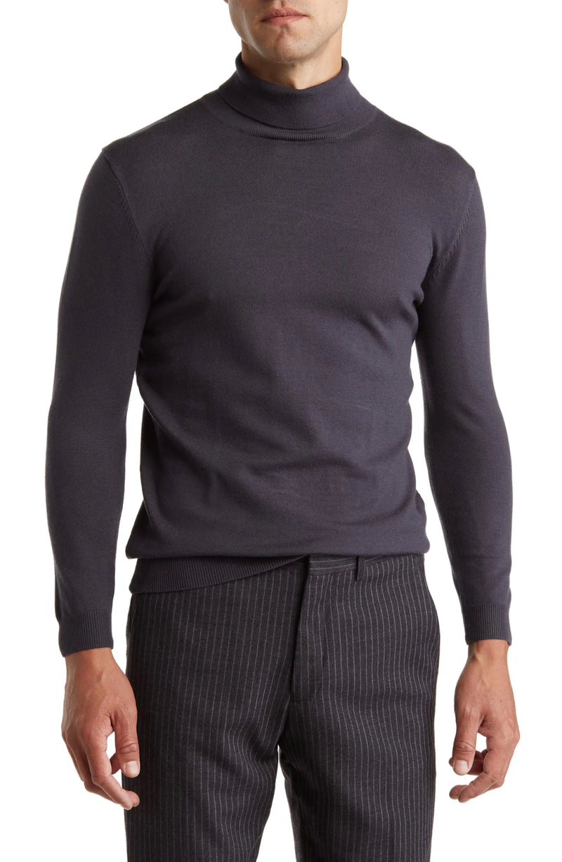 French Connection Men's Stretch Cotton Roll Neck Jumper only $20.00